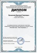Диплом за профессионализм и качественную подготовку победителей II Всероссийского творческого конкурса чтецов